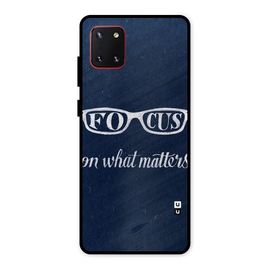 Focus Matters Metal Back Case for Galaxy Note 10 Lite
