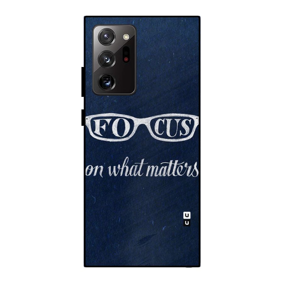 Focus Matters Metal Back Case for Galaxy Note 20 Ultra