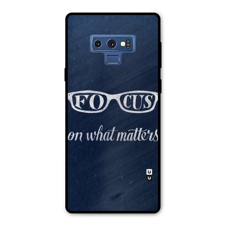 Focus Matters Metal Back Case for Galaxy Note 9