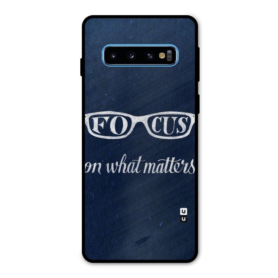 Focus Matters Metal Back Case for Galaxy S10