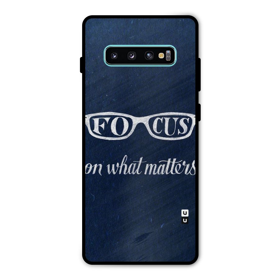 Focus Matters Metal Back Case for Galaxy S10 Plus