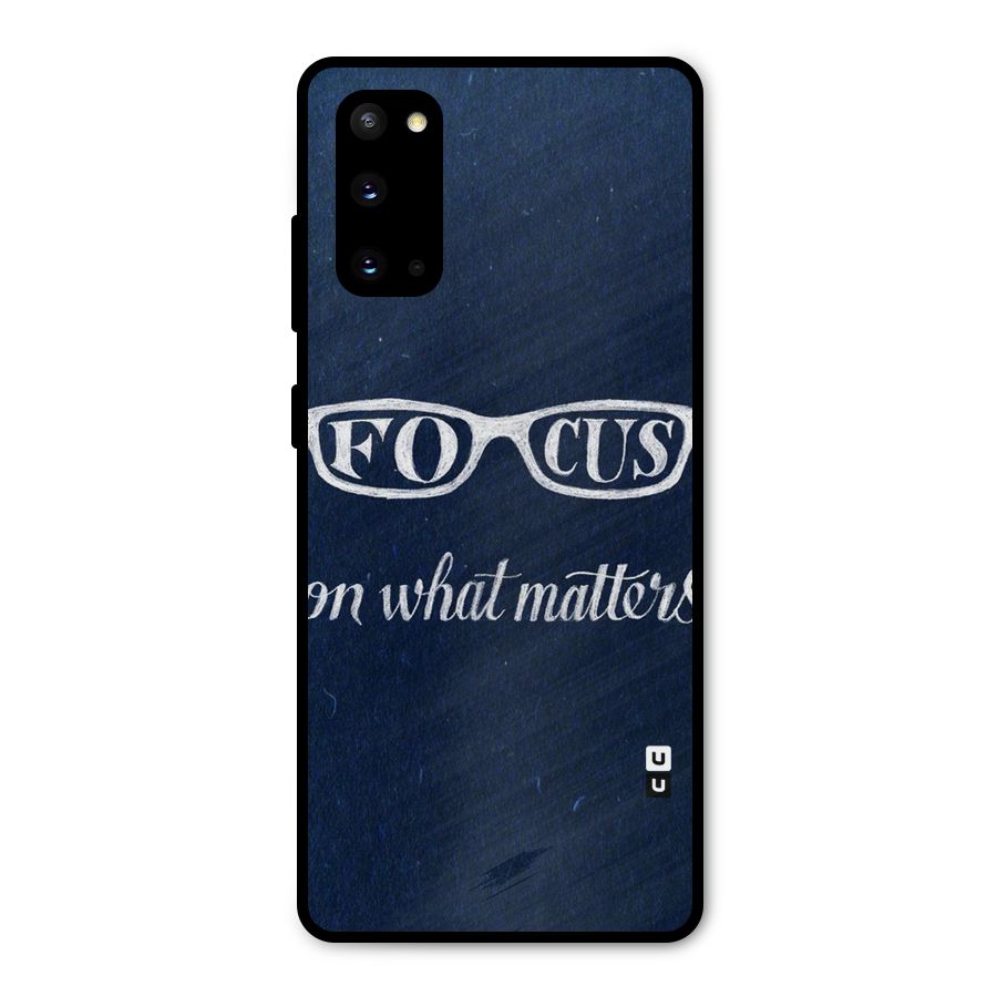 Focus Matters Metal Back Case for Galaxy S20