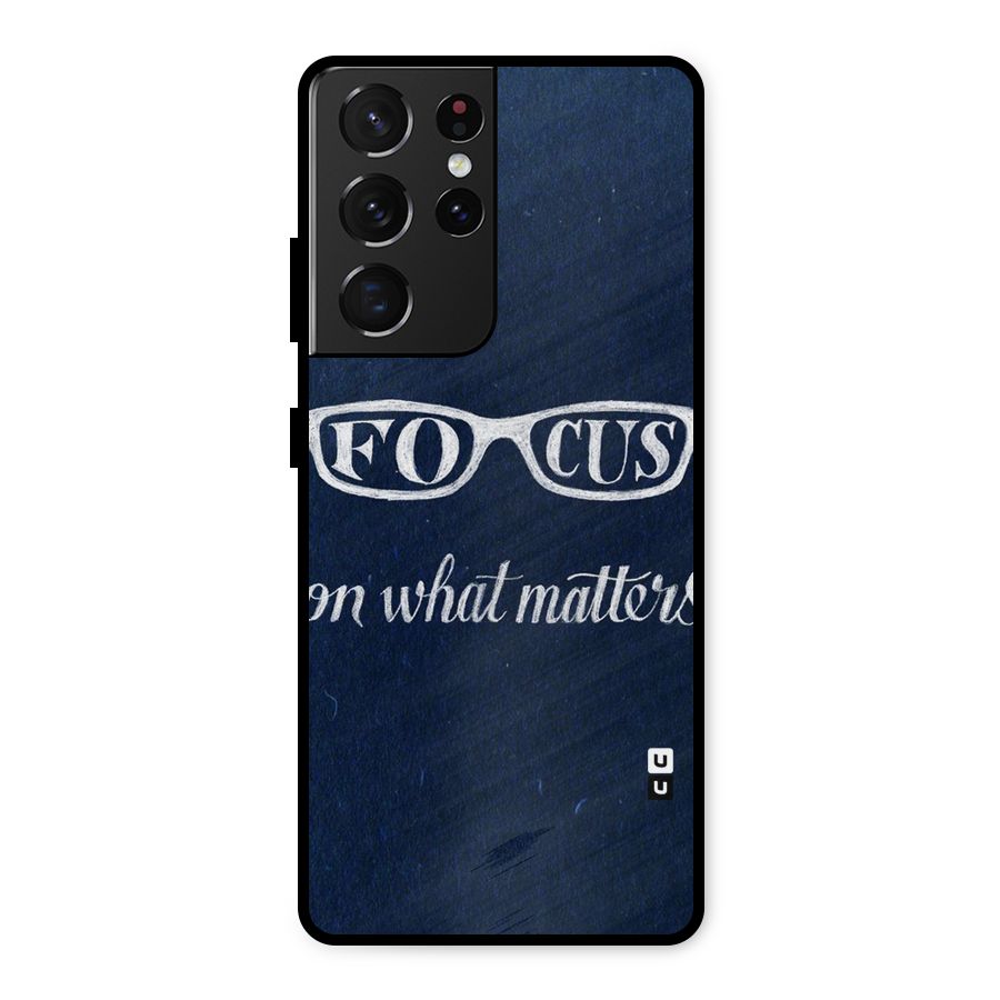 Focus Matters Metal Back Case for Galaxy S21 Ultra 5G