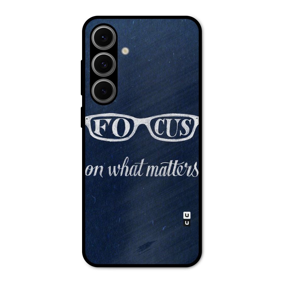 Focus Matters Metal Back Case for Galaxy S24 FE