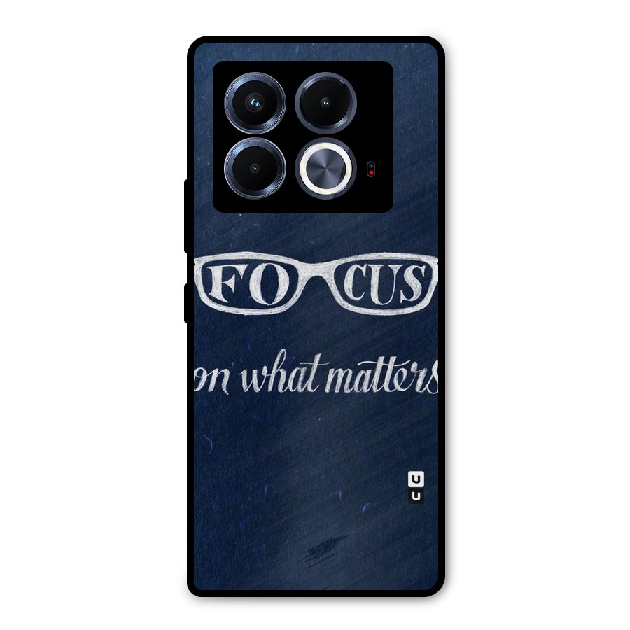 Focus Matters Metal Back Case for Infinix Note 40 5G