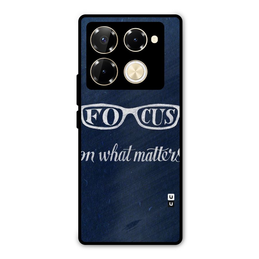 Focus Matters Metal Back Case for Infinix Note 40 Pro Plus