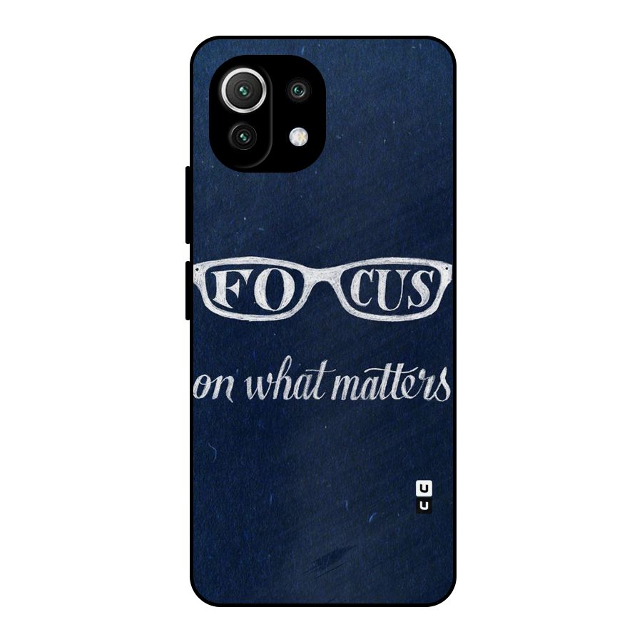 Focus Matters Metal Back Case for Mi 11 Lite