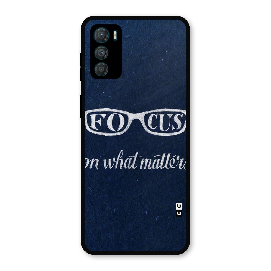 Focus Matters Metal Back Case for Moto G42