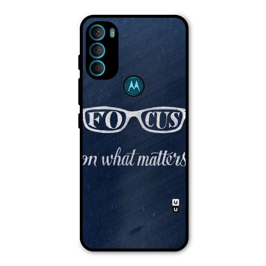 Focus Matters Metal Back Case for Moto G71 5G