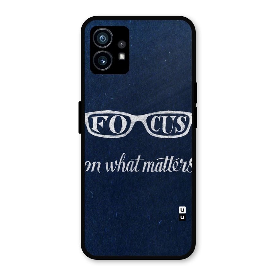 Focus Matters Metal Back Case for Nothing Phone 1