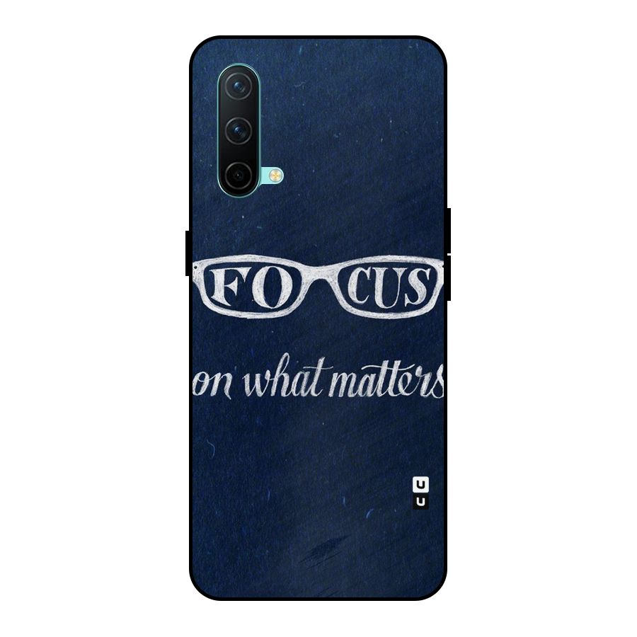 Focus Matters Metal Back Case for OnePlus Nord CE 5G