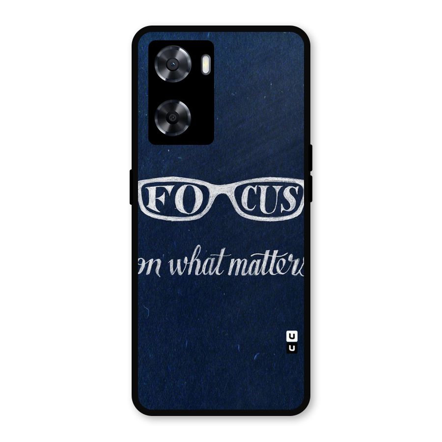 Focus Matters Metal Back Case for Oppo A57 2022