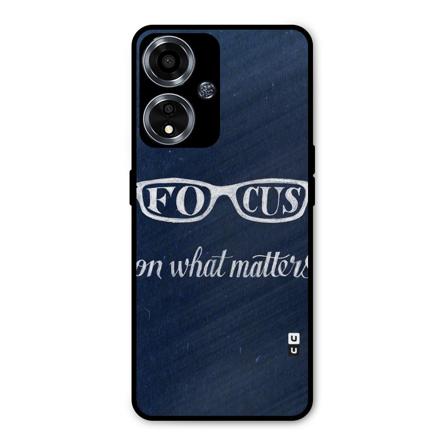 Focus Matters Metal Back Case for Oppo A59