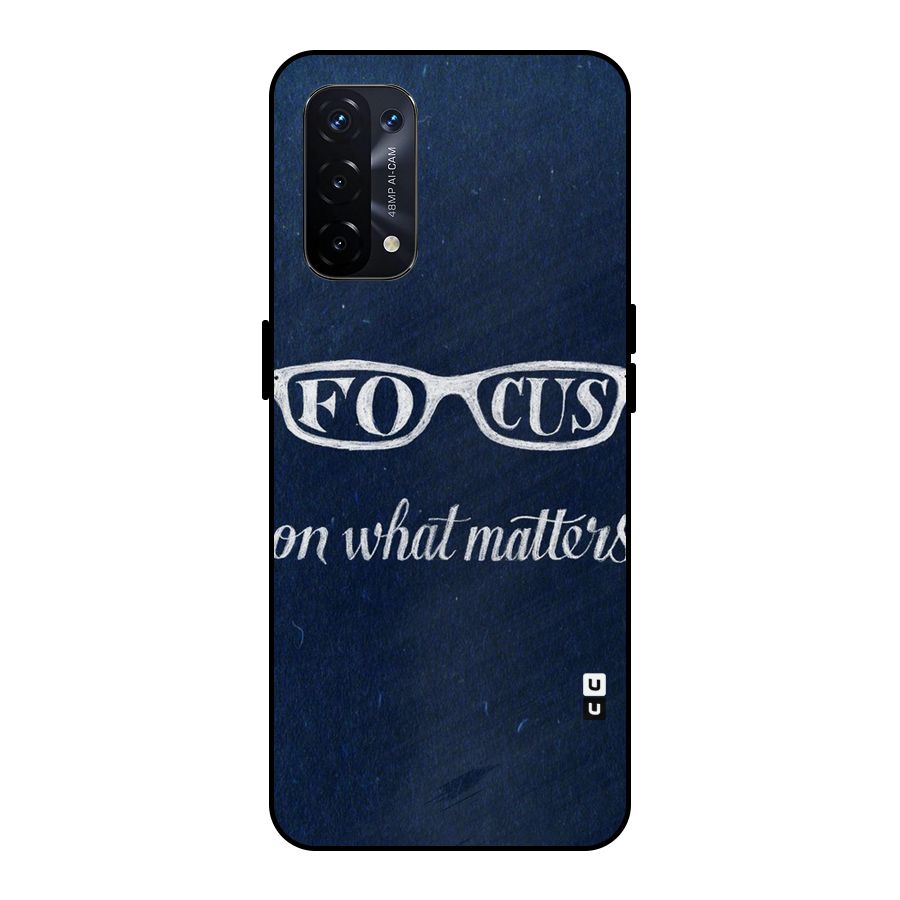 Focus Matters Metal Back Case for Oppo A74 5G