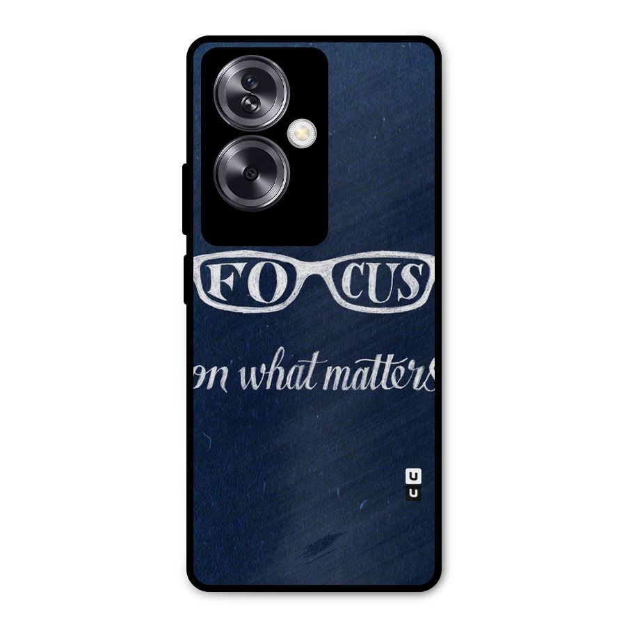 Focus Matters Metal Back Case for Oppo A79 5G