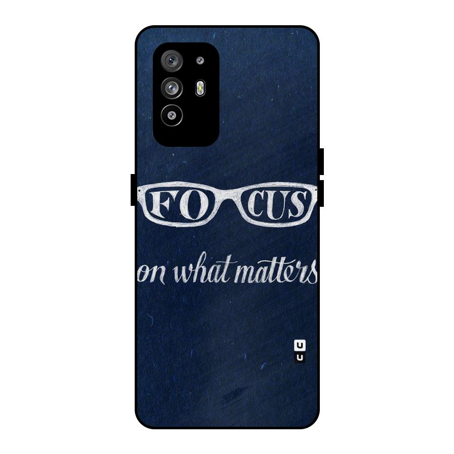 Focus Matters Metal Back Case for Oppo F19 Pro Plus 5G