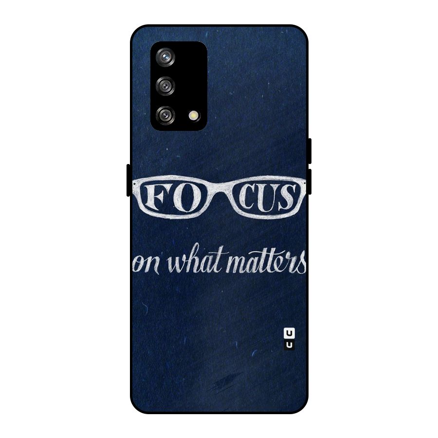 Focus Matters Metal Back Case for Oppo F19s