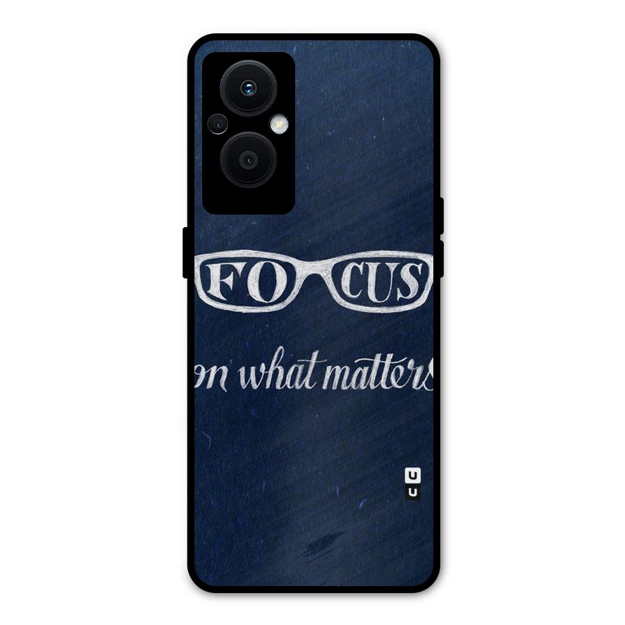 Focus Matters Metal Back Case for Oppo F21 Pro 5G