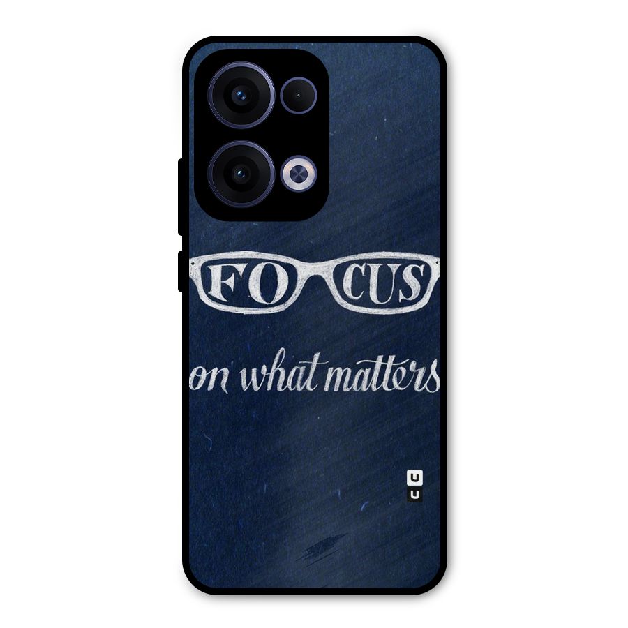 Focus Matters Metal Back Case for Oppo Reno13