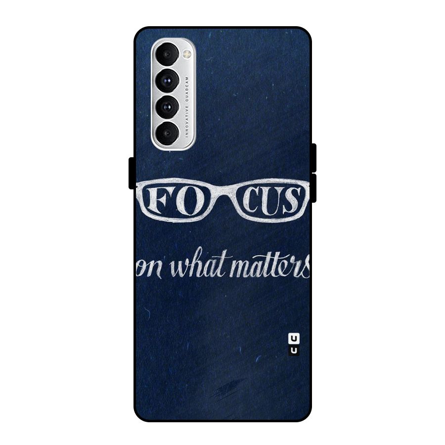 Focus Matters Metal Back Case for Oppo Reno4 Pro