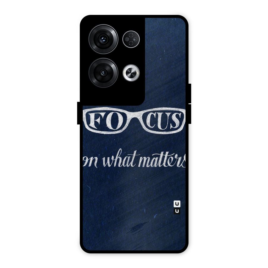 Focus Matters Metal Back Case for Oppo Reno8 Pro 5G