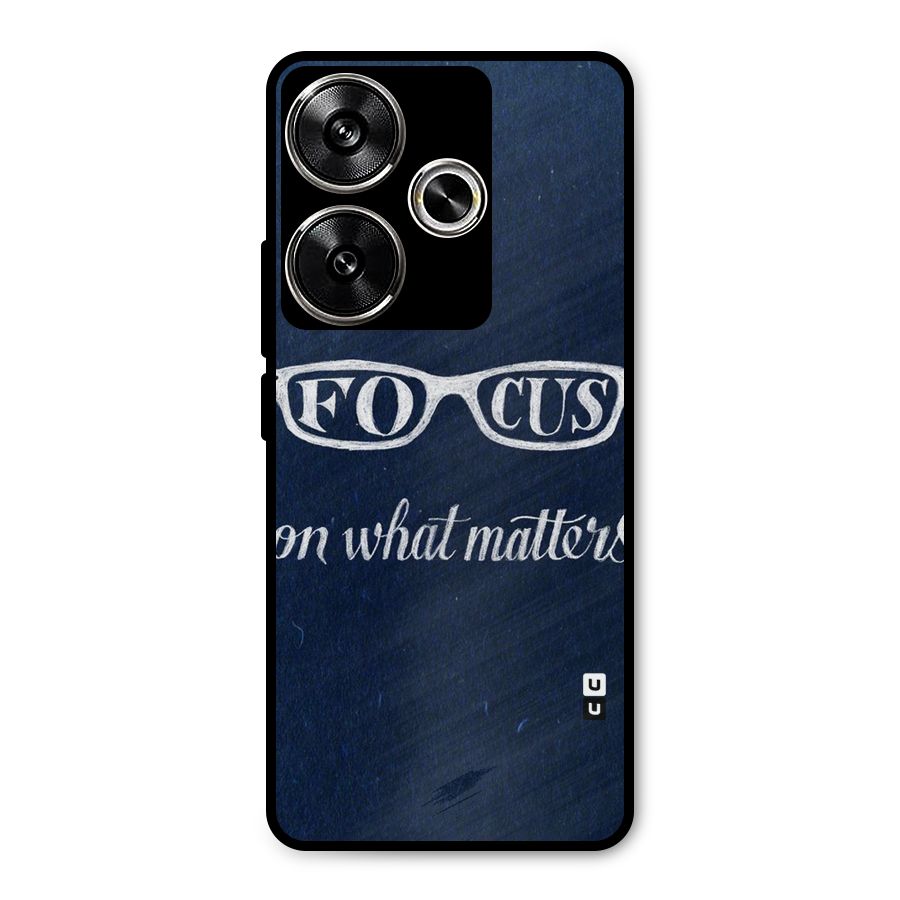 Focus Matters Metal Back Case for Poco F6