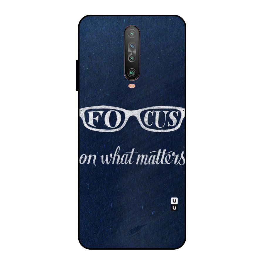 Focus Matters Metal Back Case for Poco X2