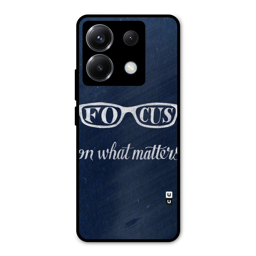 Focus Matters Metal Back Case for Poco X6