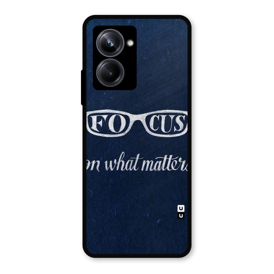 Focus Matters Metal Back Case for Realme 10 Pro