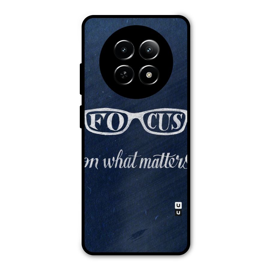 Focus Matters Metal Back Case for Realme 12 5G