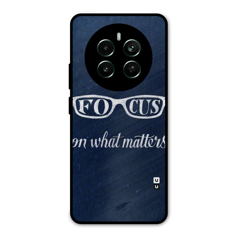 Focus Matters Metal Back Case for Realme 12 Pro Plus