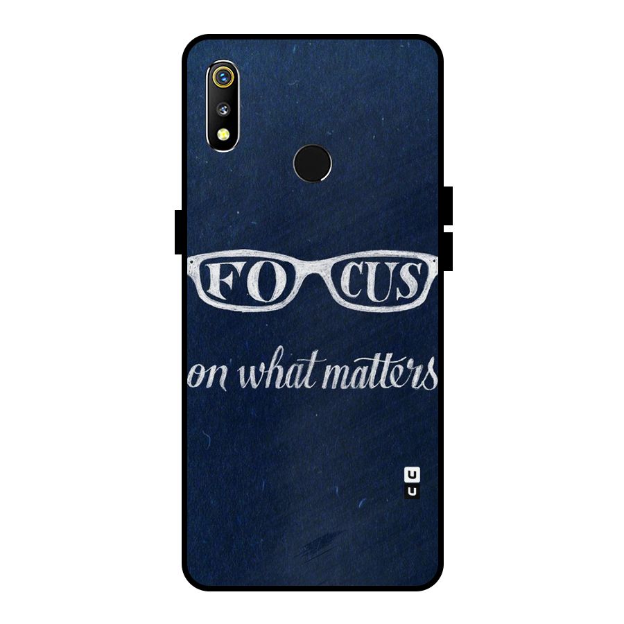 Focus Matters Metal Back Case for Realme 3