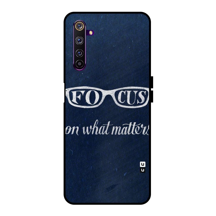 Focus Matters Metal Back Case for Realme 6 Pro