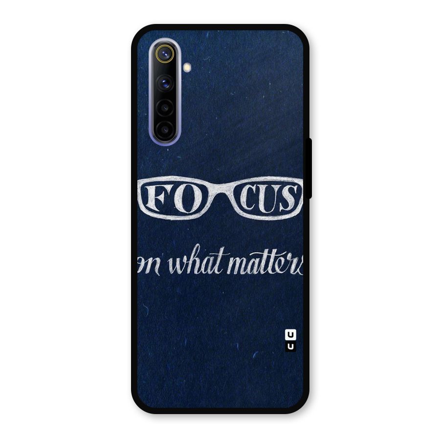 Focus Matters Metal Back Case for Realme 6i