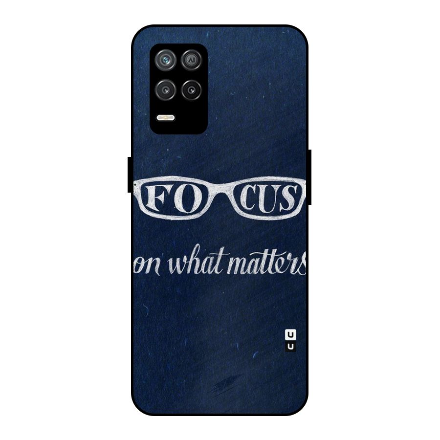 Focus Matters Metal Back Case for Realme 8s 5G