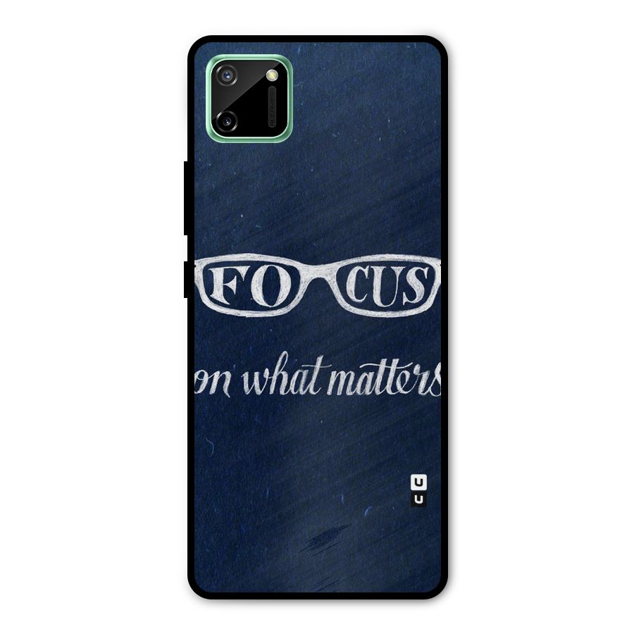 Focus Matters Metal Back Case for Realme C11