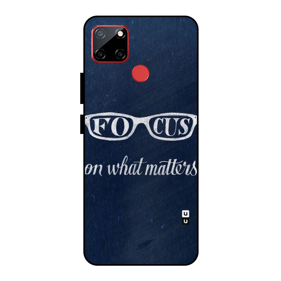 Focus Matters Metal Back Case for Realme C12
