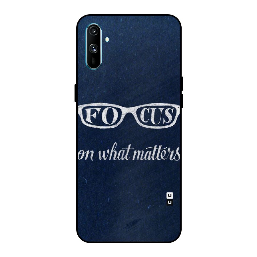 Focus Matters Metal Back Case for Realme C3