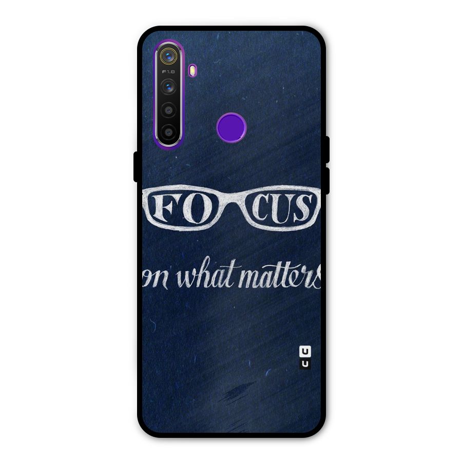 Focus Matters Metal Back Case for Realme Narzo 10
