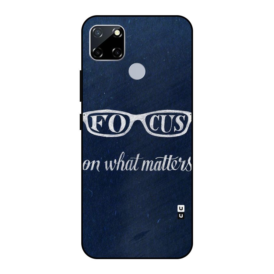 Focus Matters Metal Back Case for Realme Narzo 20