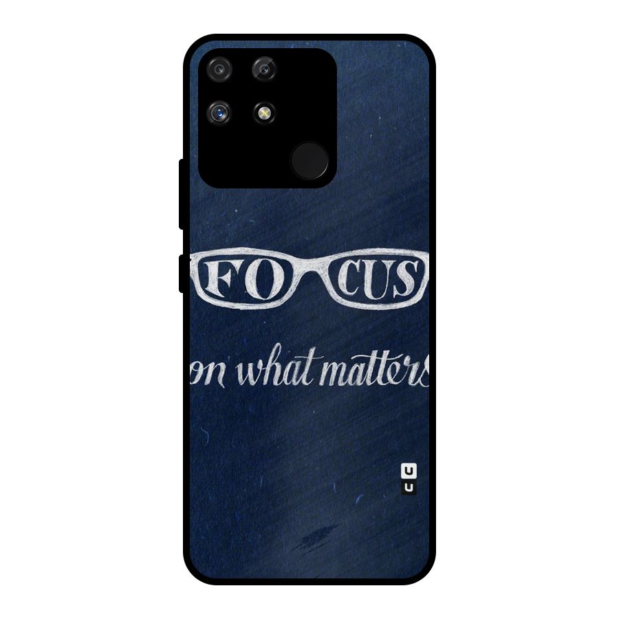 Focus Matters Metal Back Case for Realme Narzo 50A
