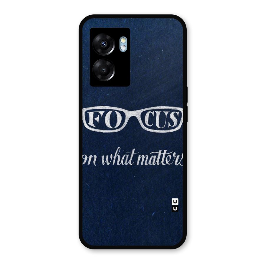 Focus Matters Metal Back Case for Realme Narzo 50 5G
