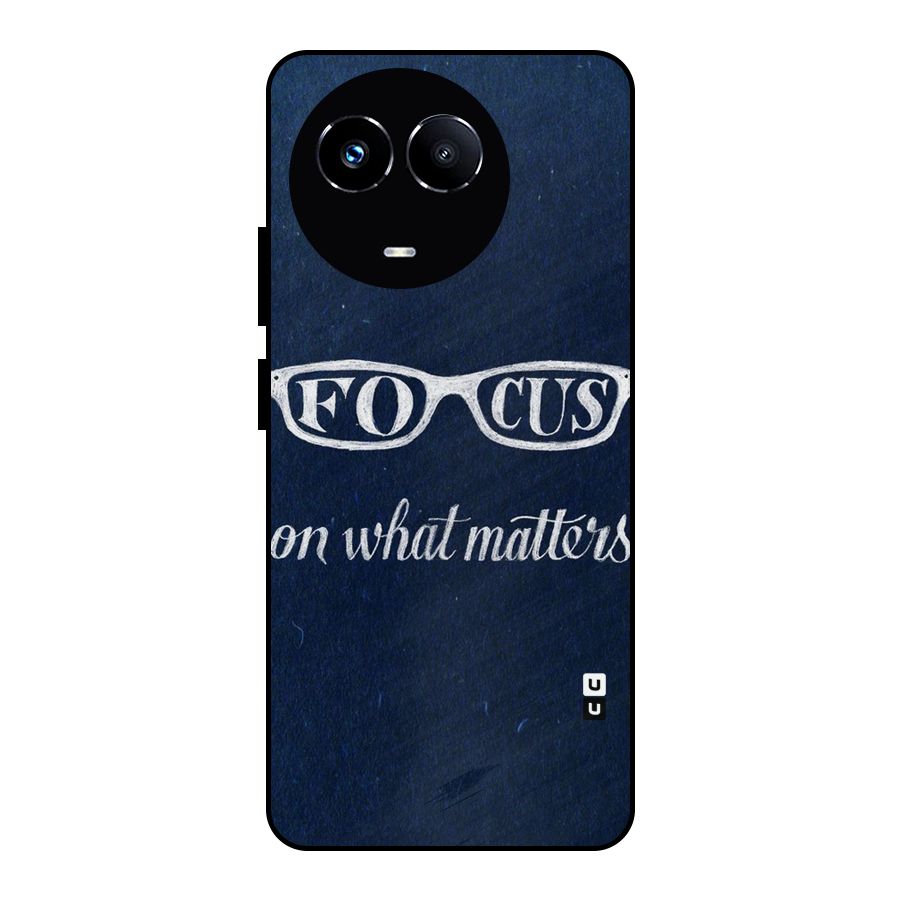 Focus Matters Metal Back Case for Realme Narzo 60X