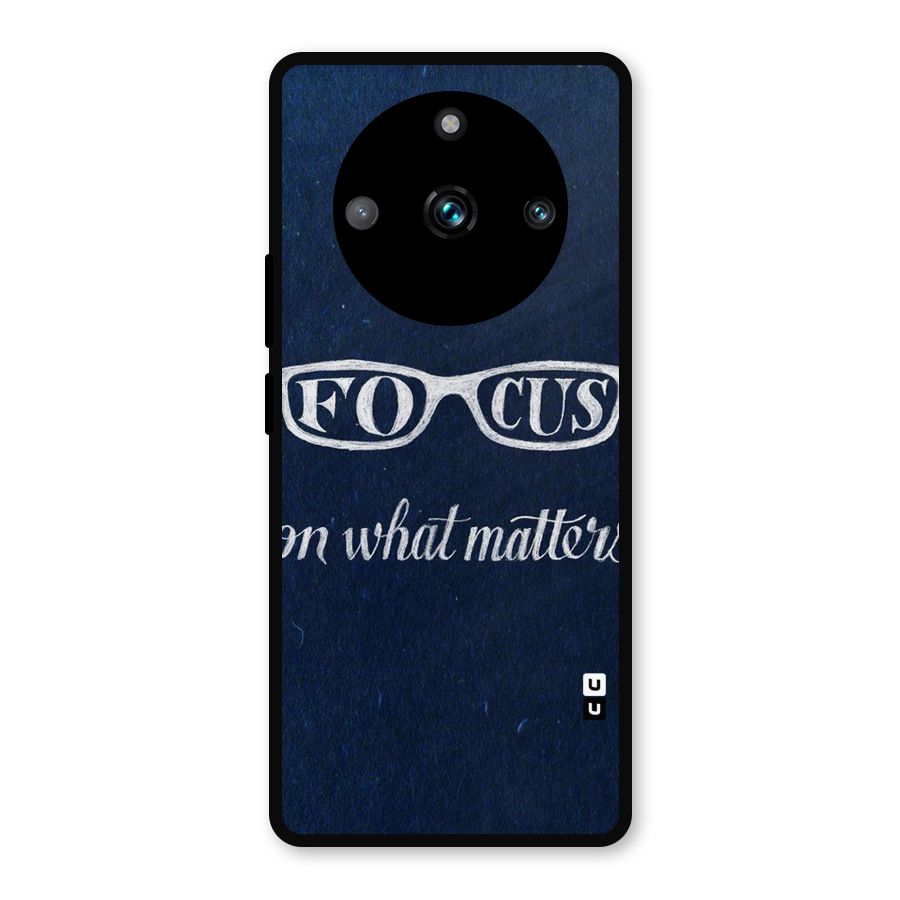 Focus Matters Metal Back Case for Realme Narzo 60 Pro