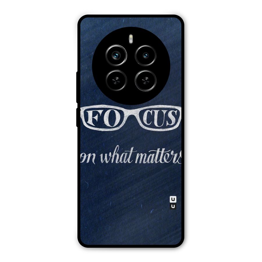 Focus Matters Metal Back Case for Realme P1 Pro