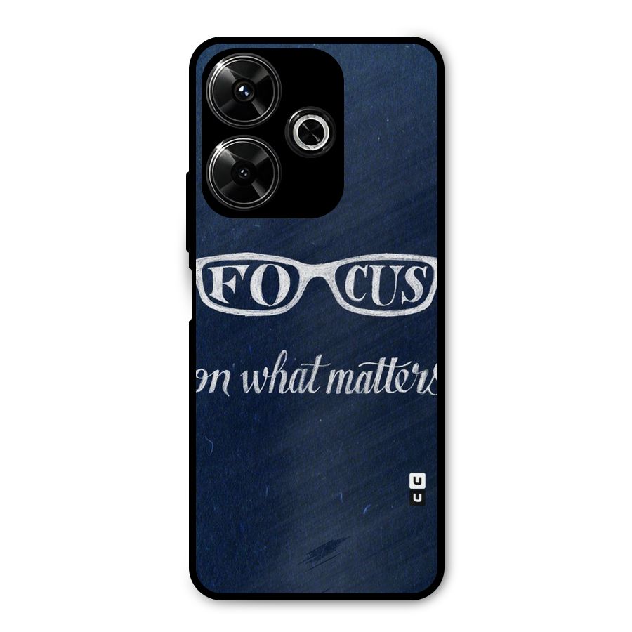 Focus Matters Metal Back Case for Redmi 13 5G
