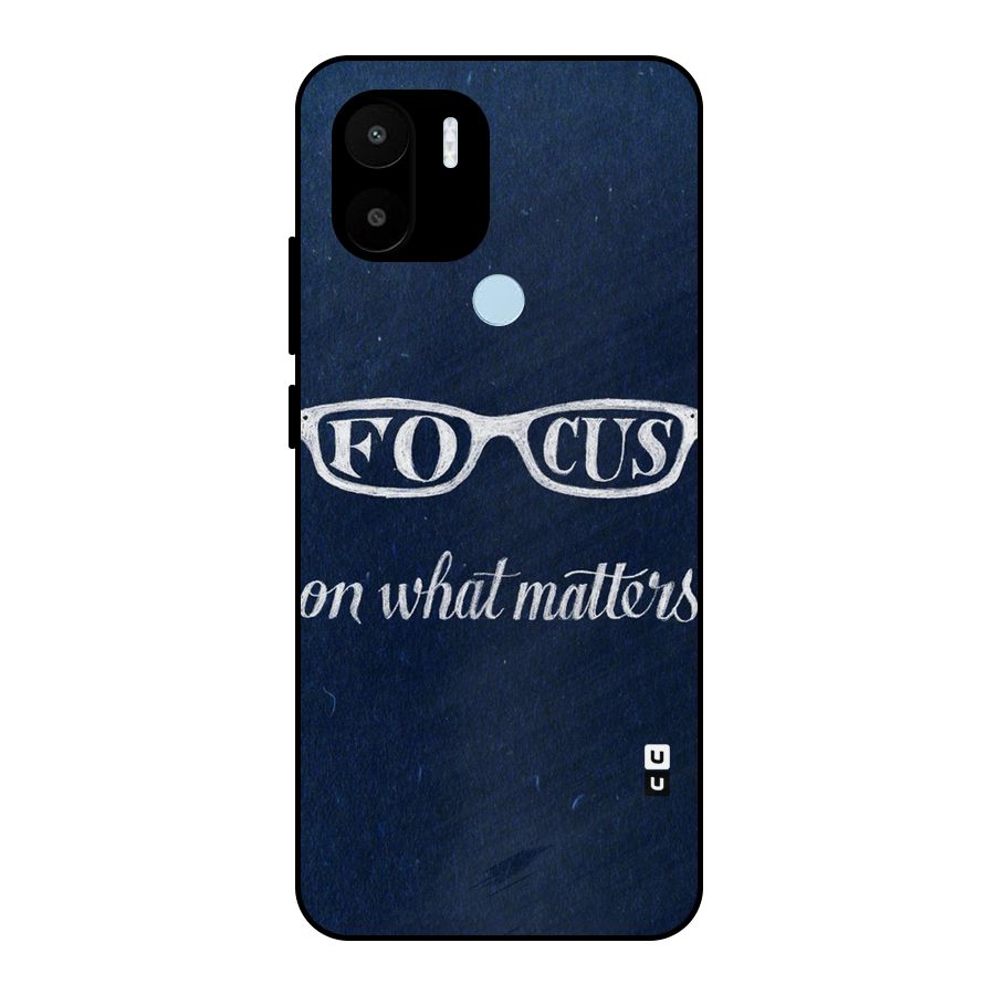 Focus Matters Metal Back Case for Redmi A1+