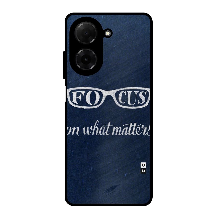 Focus Matters Metal Back Case for Redmi A5 4G