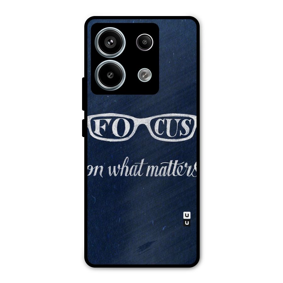 Focus Matters Metal Back Case for Redmi Note 13 Pro 5G