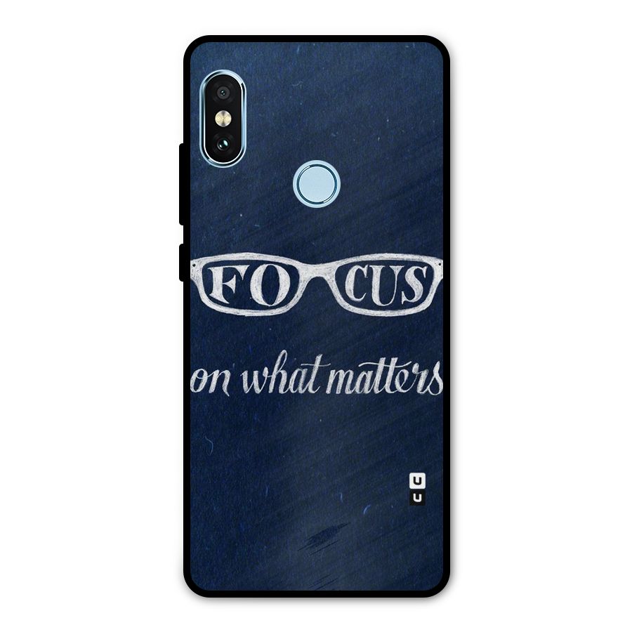 Focus Matters Metal Back Case for Redmi Note 5 Pro